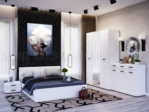 Спальня Нэнси New МДФ Белый глянец холодный, Белый в Пыть-Яхе - pyt-yah.magazinmebel.ru | фото